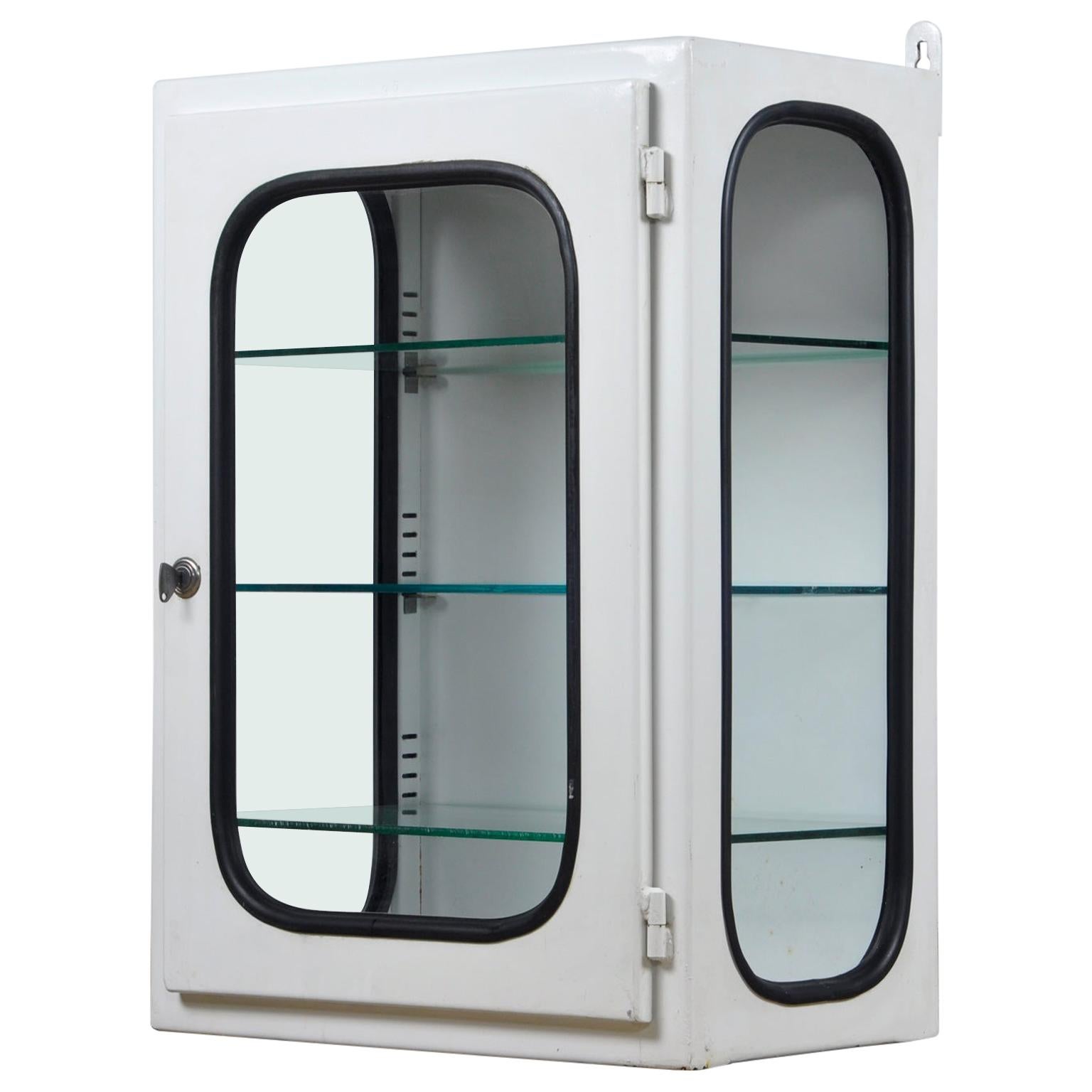 Vintage Steel and Glass Medicine 1940s at 1stdibs