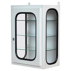 Small White Lacquered Medicine Cabinet, 1970s