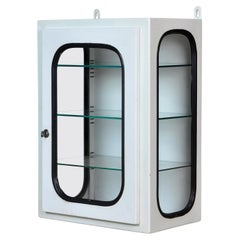 Small White Lacquered Medicine Cabinet, 1970s