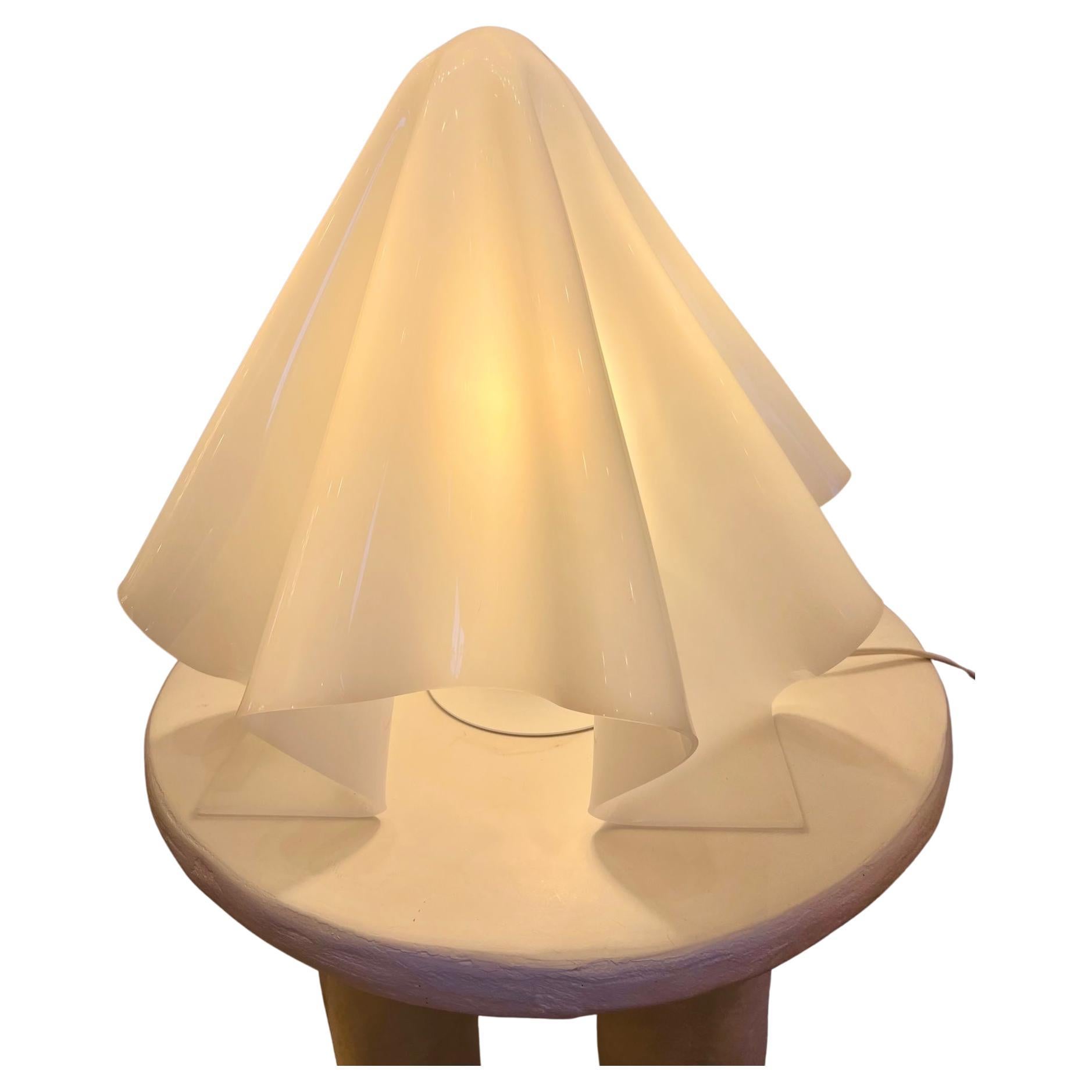 Small White Oba-Q "Ghost" K Series Lamp by Shiro Kuramata