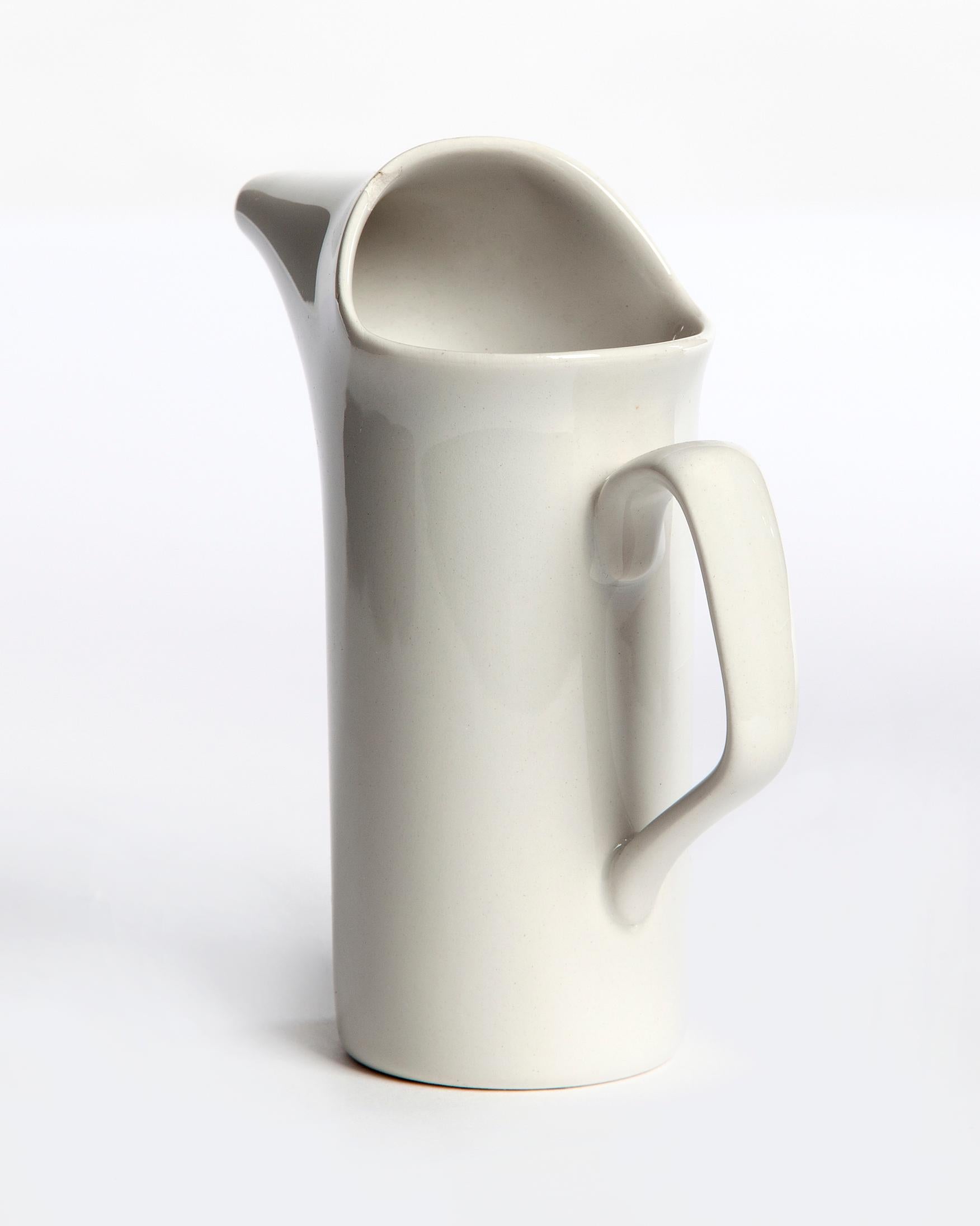 Small white pitcher from the 