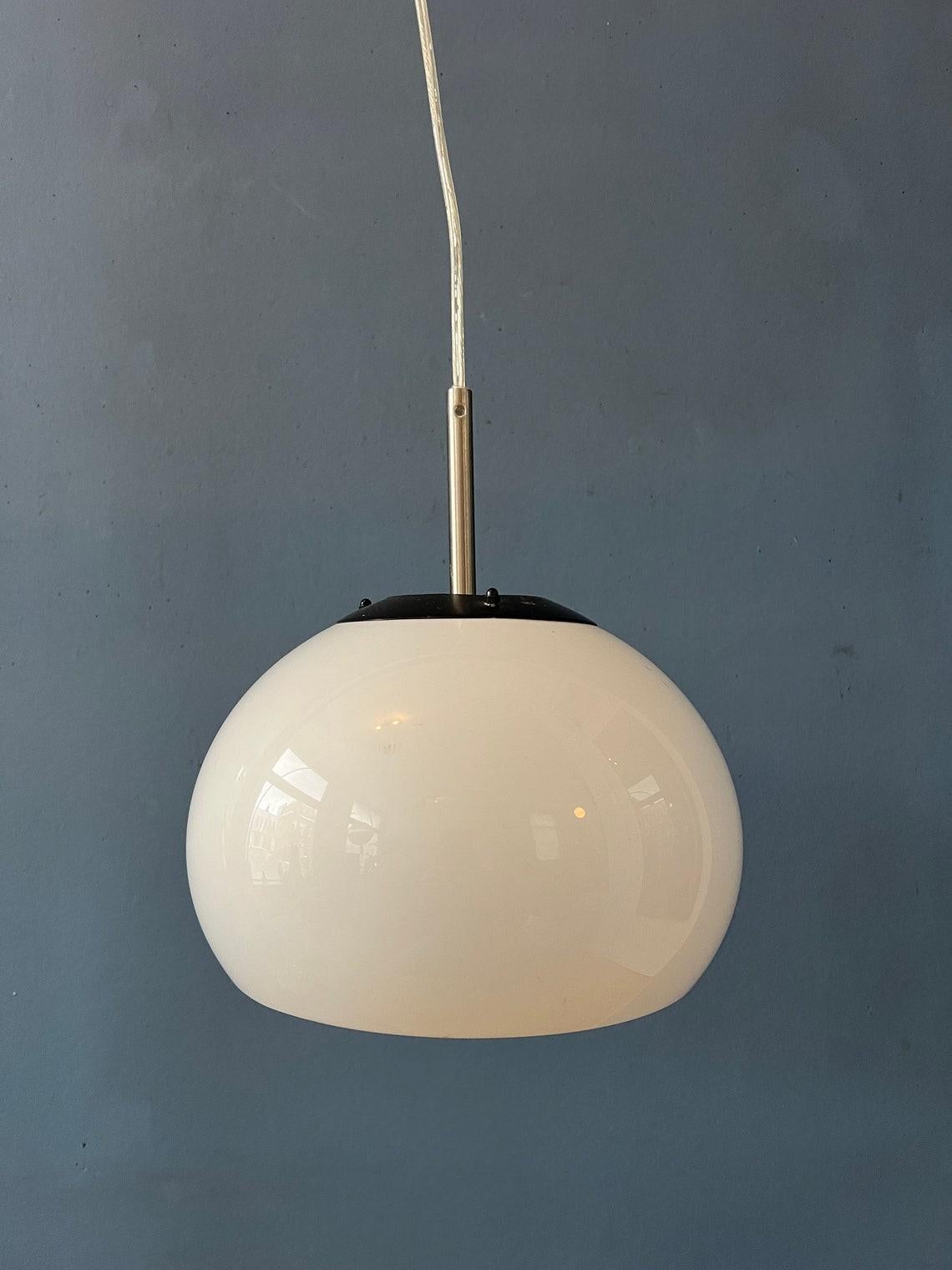 Piccola lampada a sospensione a fungo White Space Age, anni '70 in vendita 3