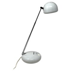 Small White Tensor Post Modern Adjustable Eyeball Desk Lamp
