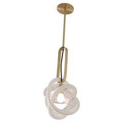 Small White Wrap Pin Pendant Lamp by SkLO