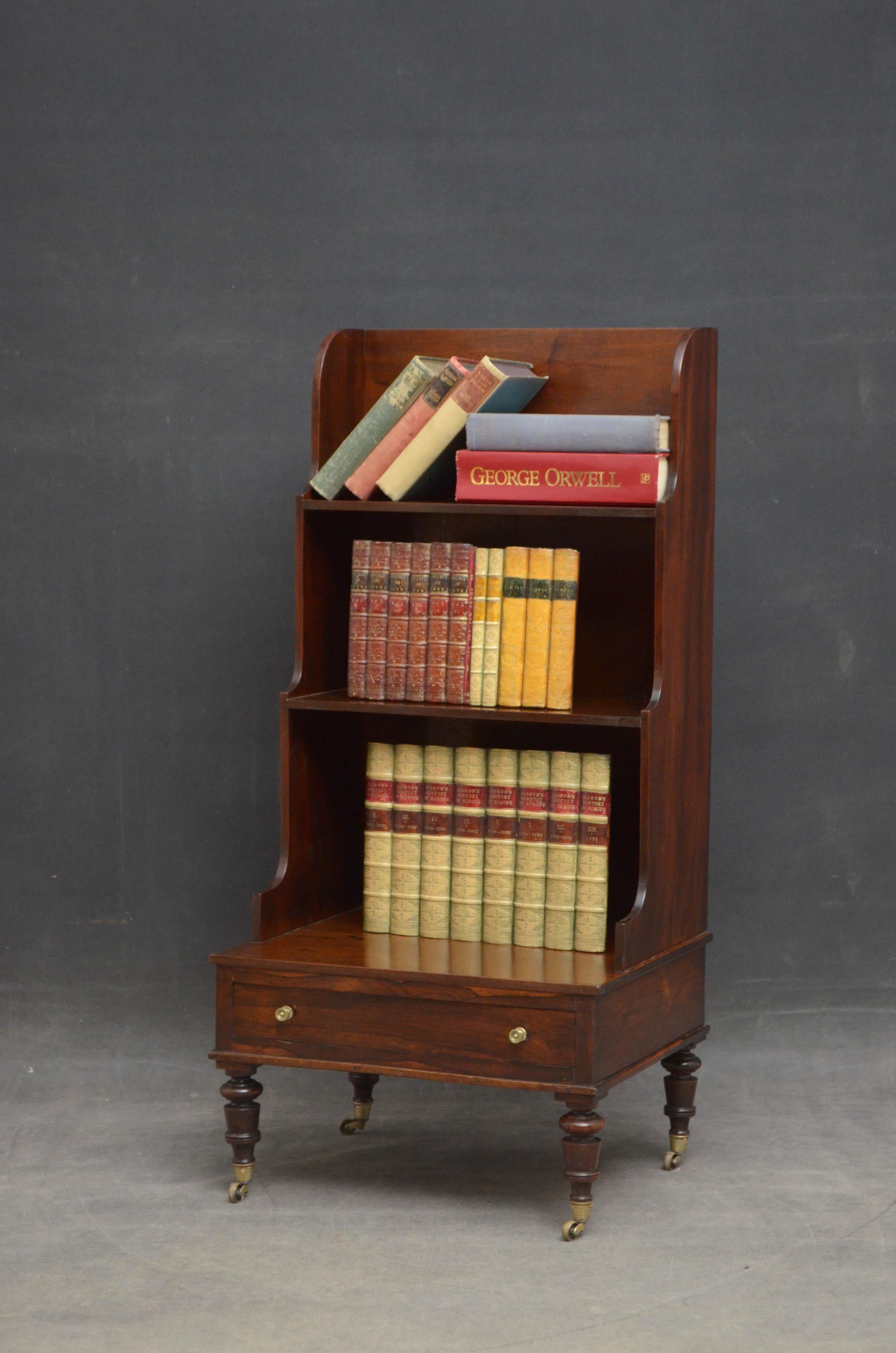 Small William IV Waterfall Bookcase 2
