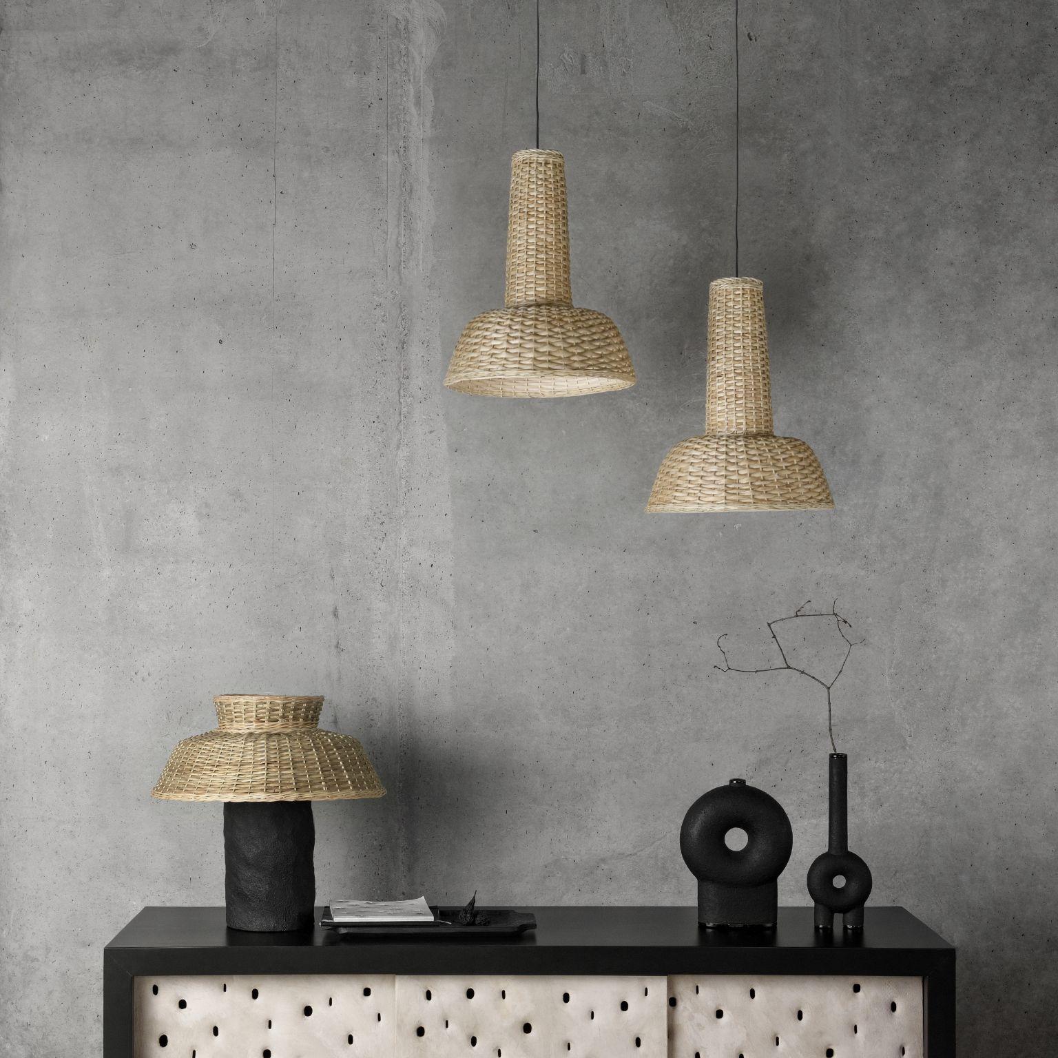 Steel Small Willow Contemporary Pendant Lamp by FAINA