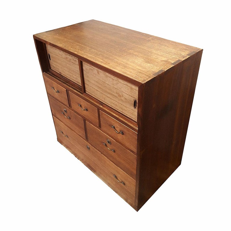 Small Wood Cabinet Or Drawer Chest Mid 20th Century For Sale At