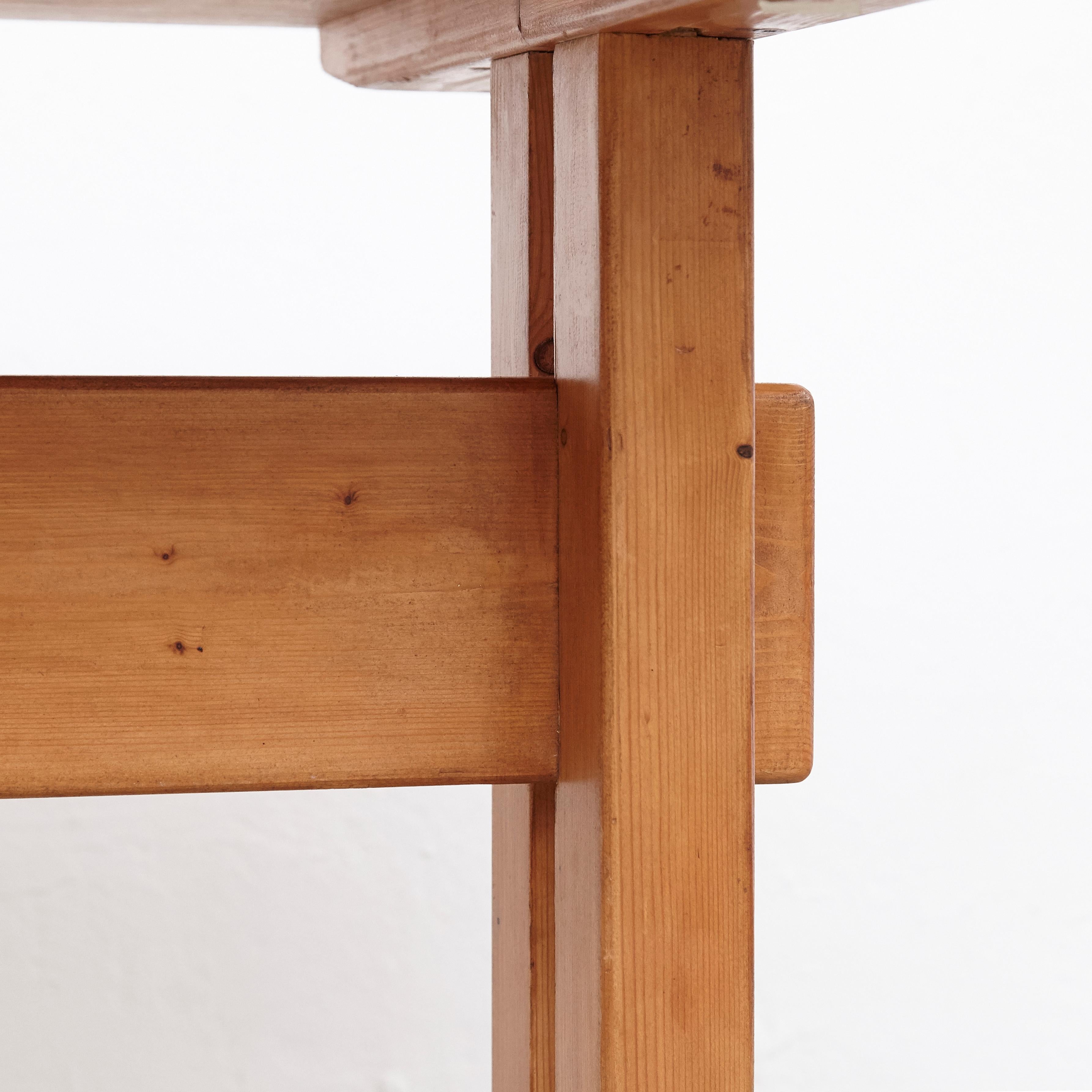 Small Wood Table for Les Arcs by Charlotte Perriand, circa 1960 4
