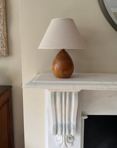 Small wood turned lamp Italian c.1960’s