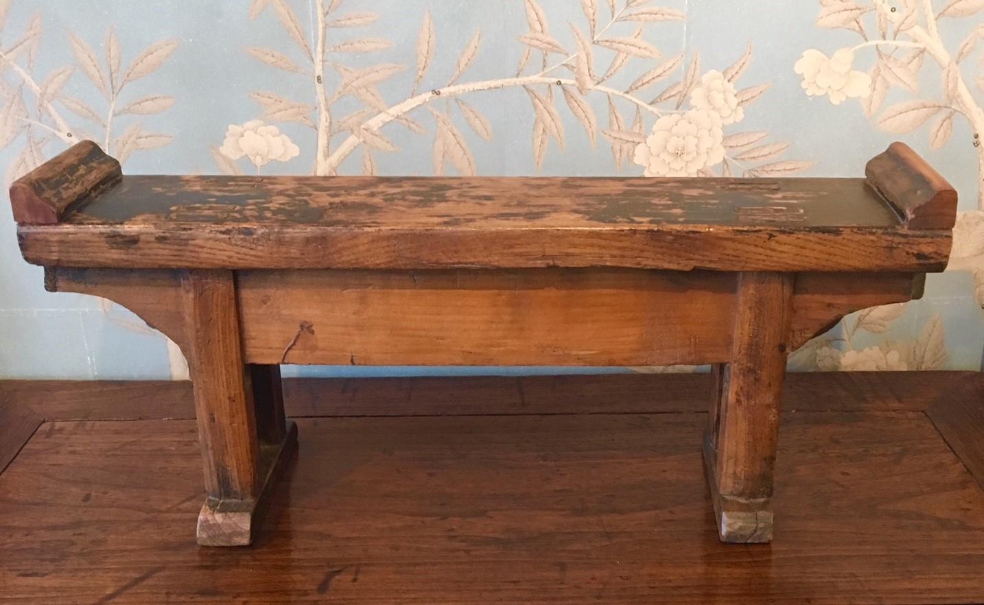 Lacquered Small Wooden Altar Table For Sale