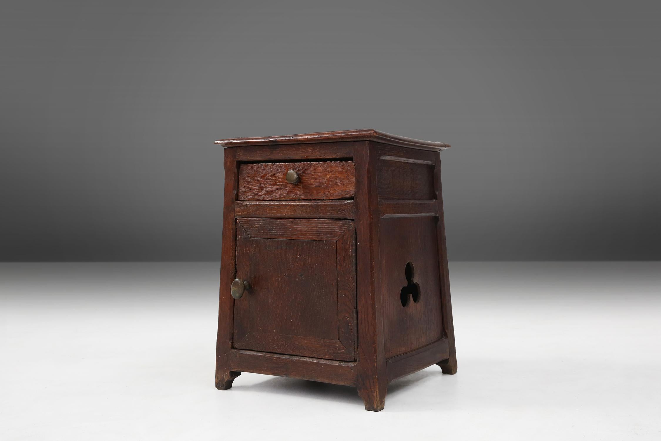 Small Wooden Cabinet circa 1900 For Sale 1