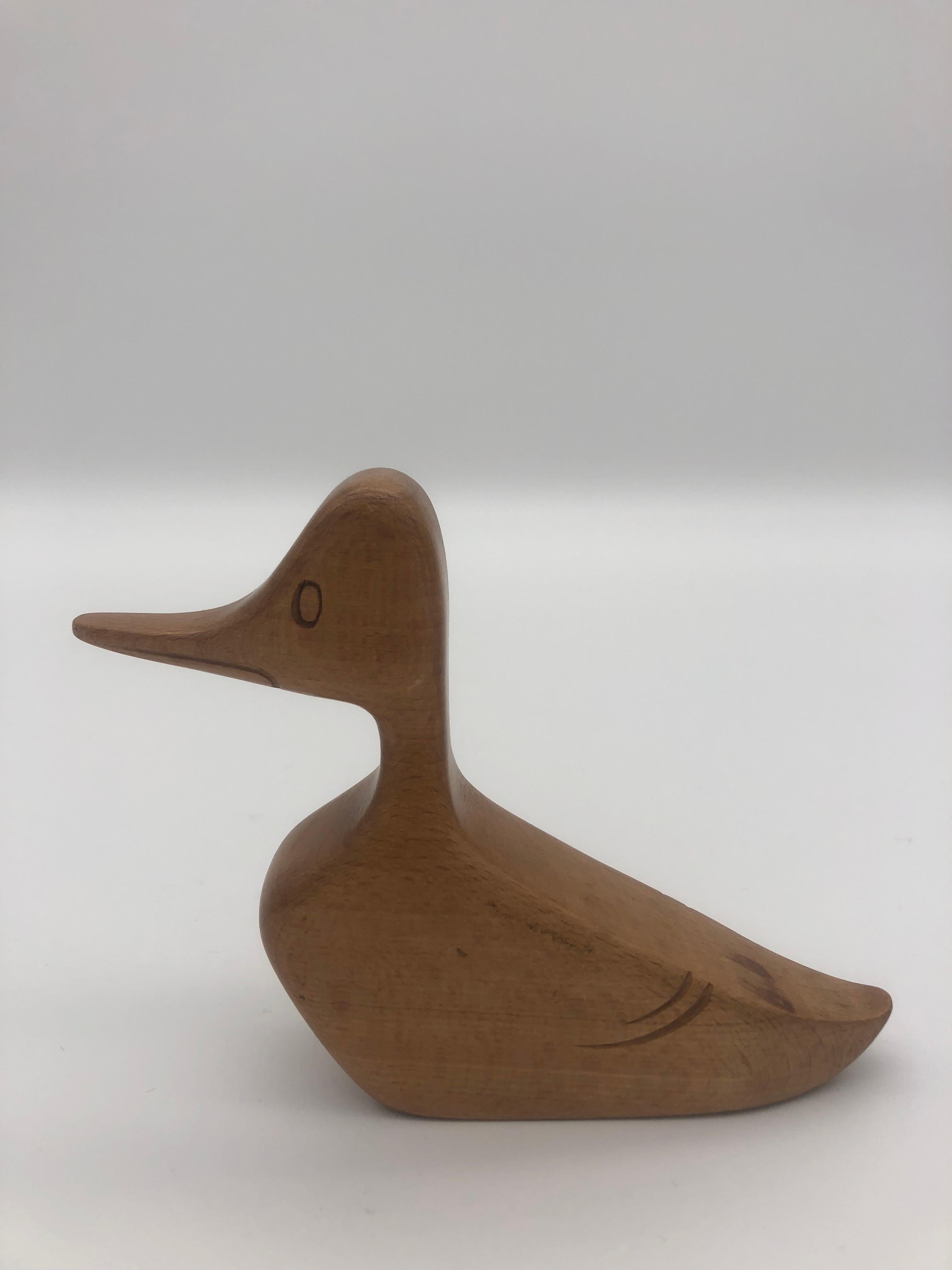 Mid-20th Century Wooden Duck by Franz Hagenauer, Vienna, Austria For Sale