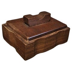 Small Wooden Jewelry Box with Minor Wear - 2Y50