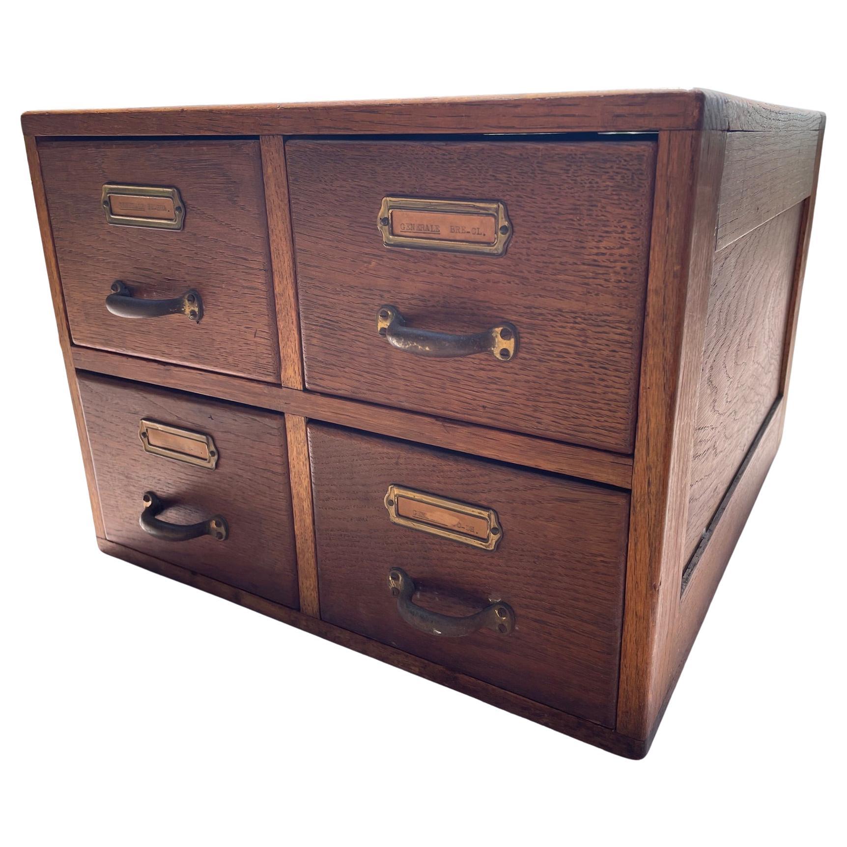 Small wooden locker file cabinet