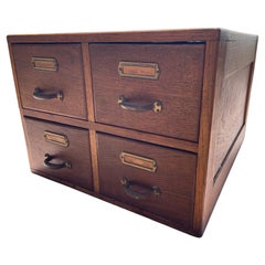 Small wooden locker file cabinet