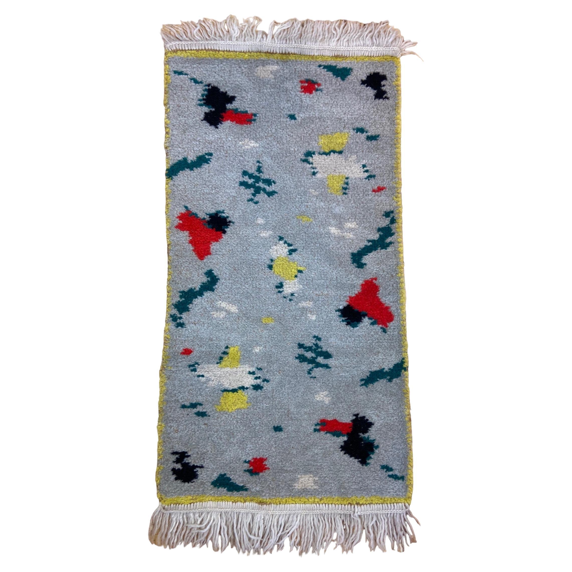Small Wool Carpet “De Stijl” For Sale