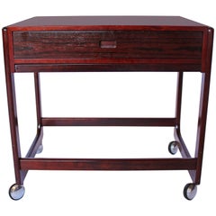 Small Sewing Table Made In Rosewood By Gelsted From 1960s