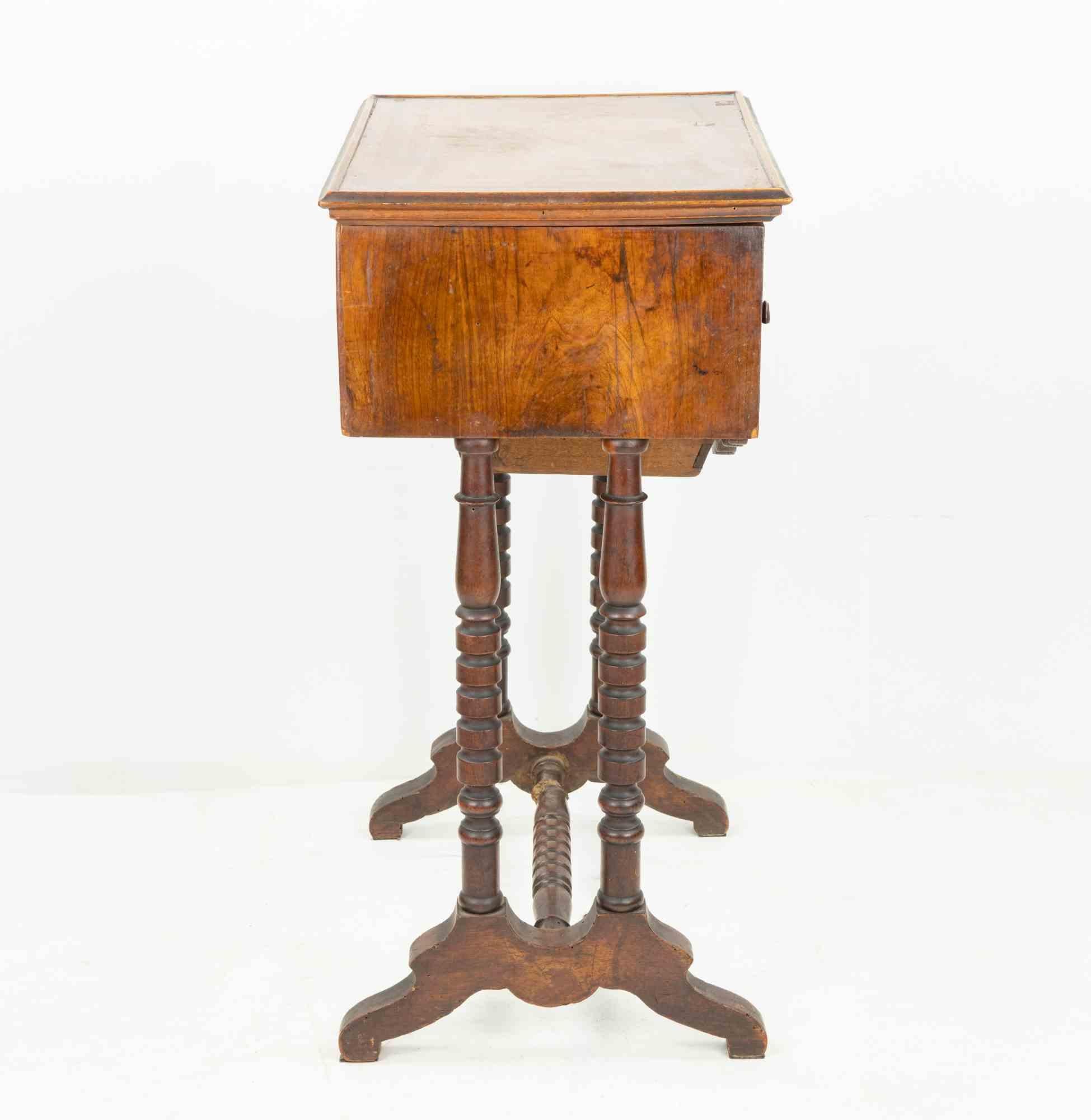 Italian Small Work Table wit Mirror Inside, Italy, Early 20th Century For Sale