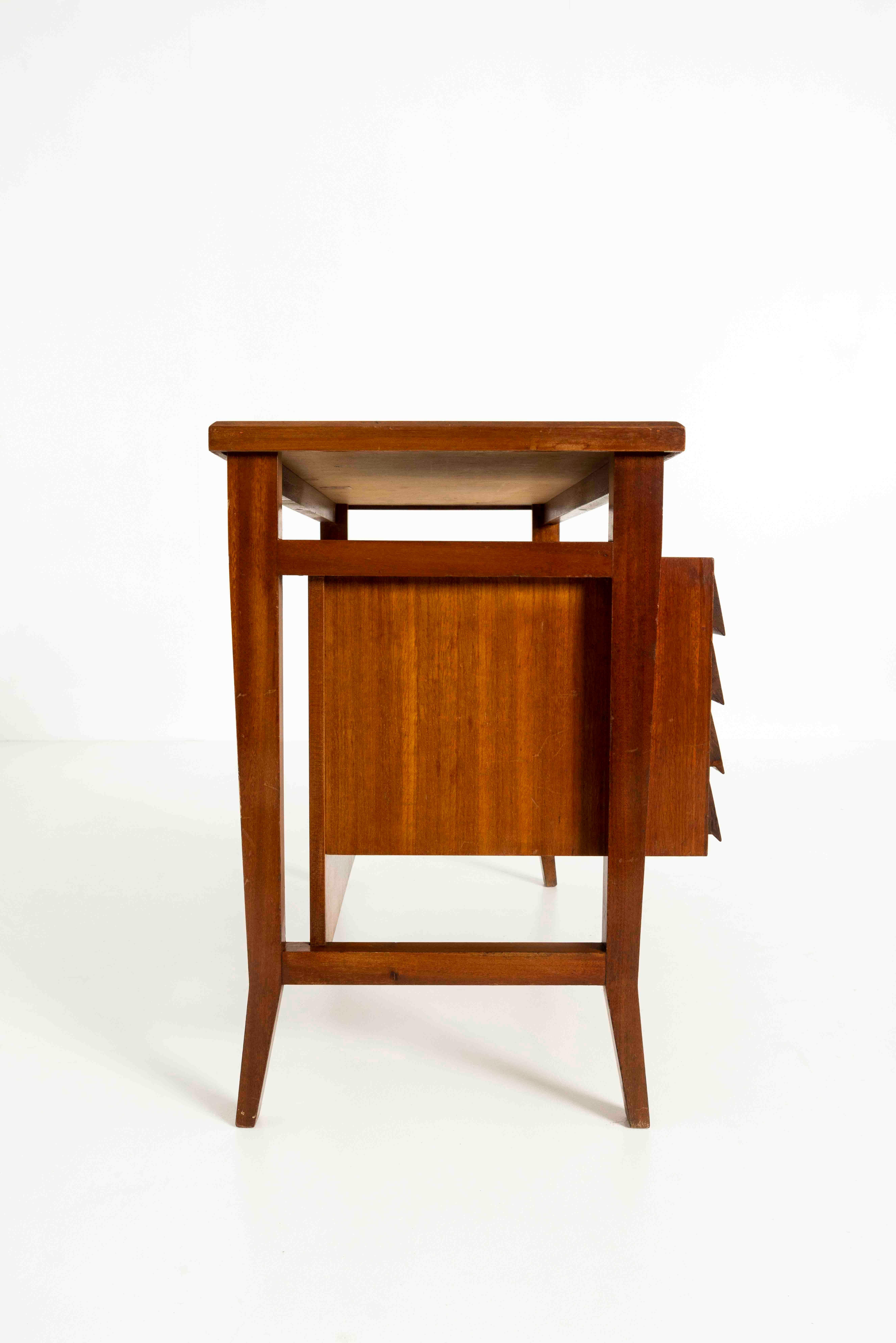 Wood Small Writers Desk by Gio Ponti for Schirolli, Italy, 1960s