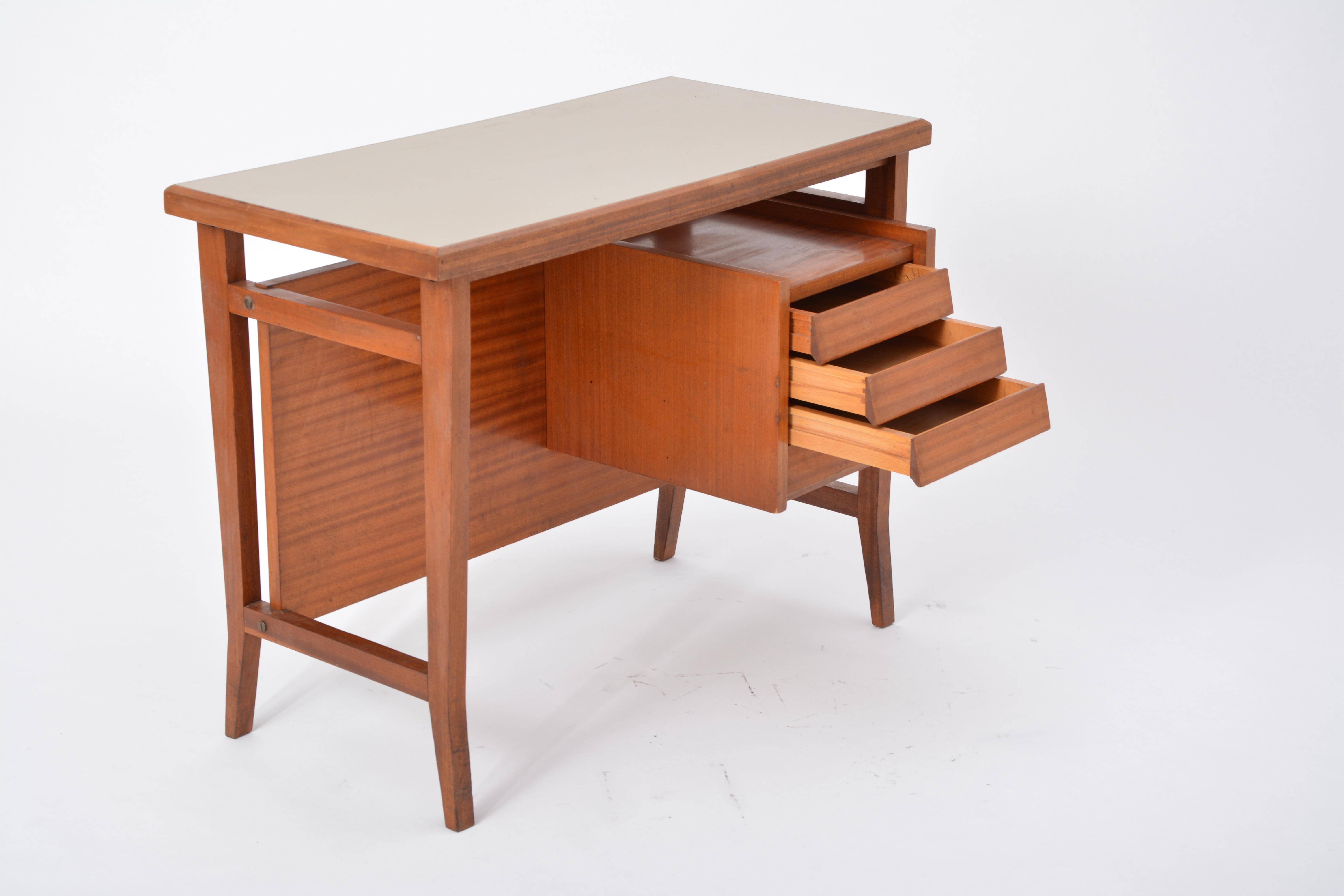 Wood Small Writing Desk by Gio Ponti for Schirolli, Italy, 1960s