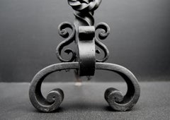 Small Wrought Iron Firedogs