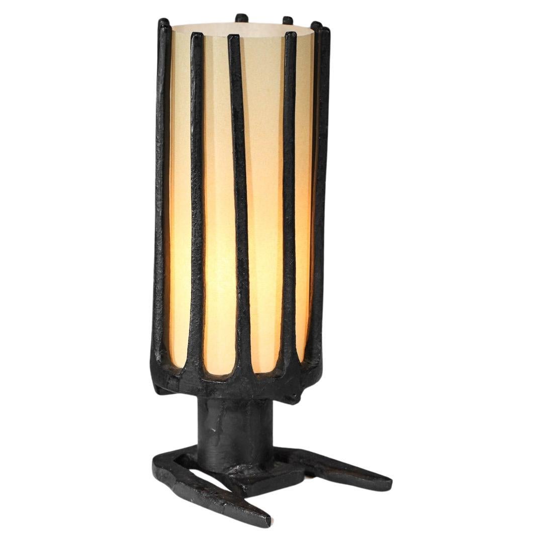 Small wrought iron table lamp French popular work unique piece