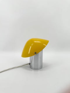 Small Adjustable Table Lamp by Josef Hurka Circa 1960s Yellow Czechoslovakia