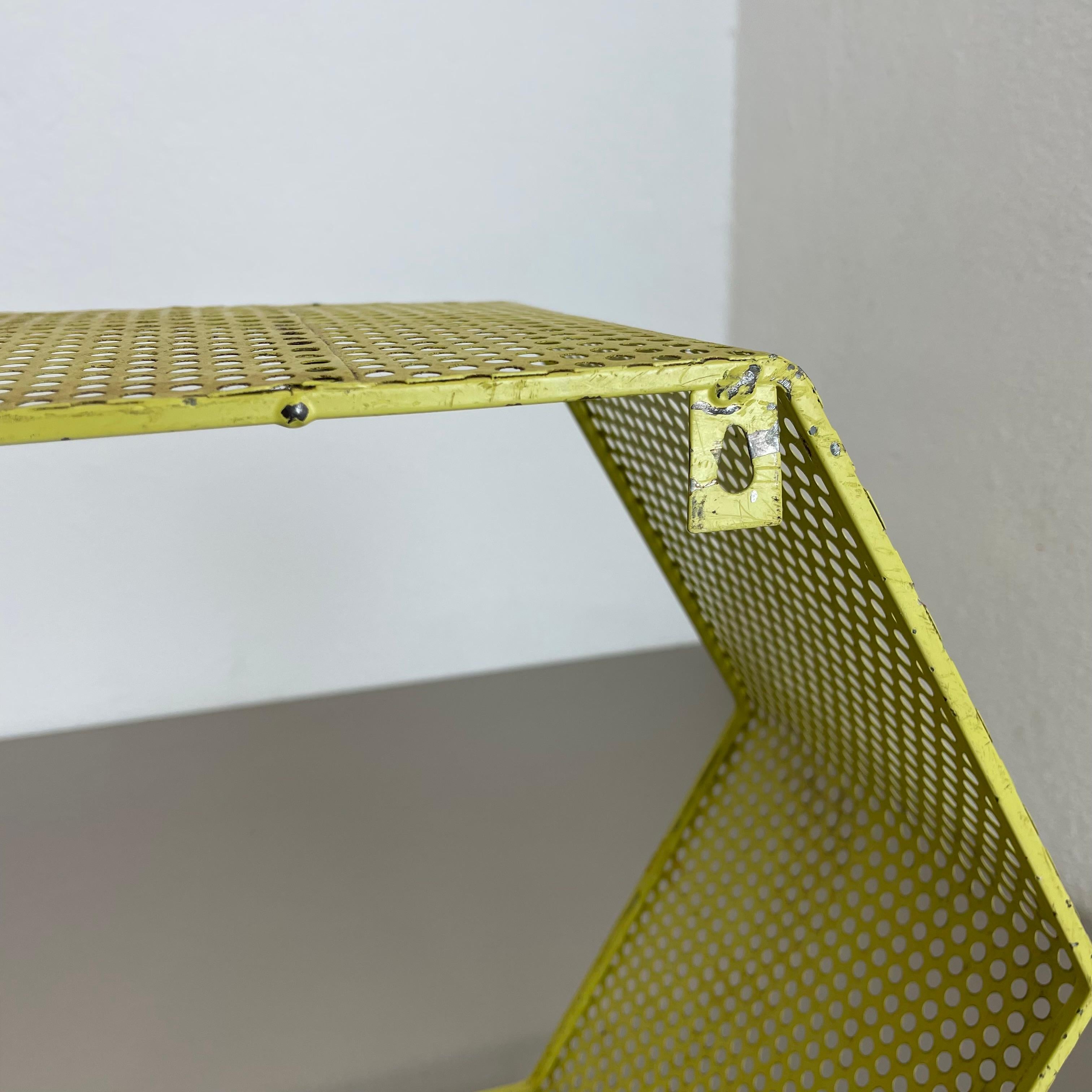 small yellow cube form wall unit element by Mathieu Matégot attrib., France 1950 For Sale 10
