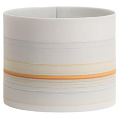 Small Yellow/Orange Porcelain Vessel by Rachel Foxwell