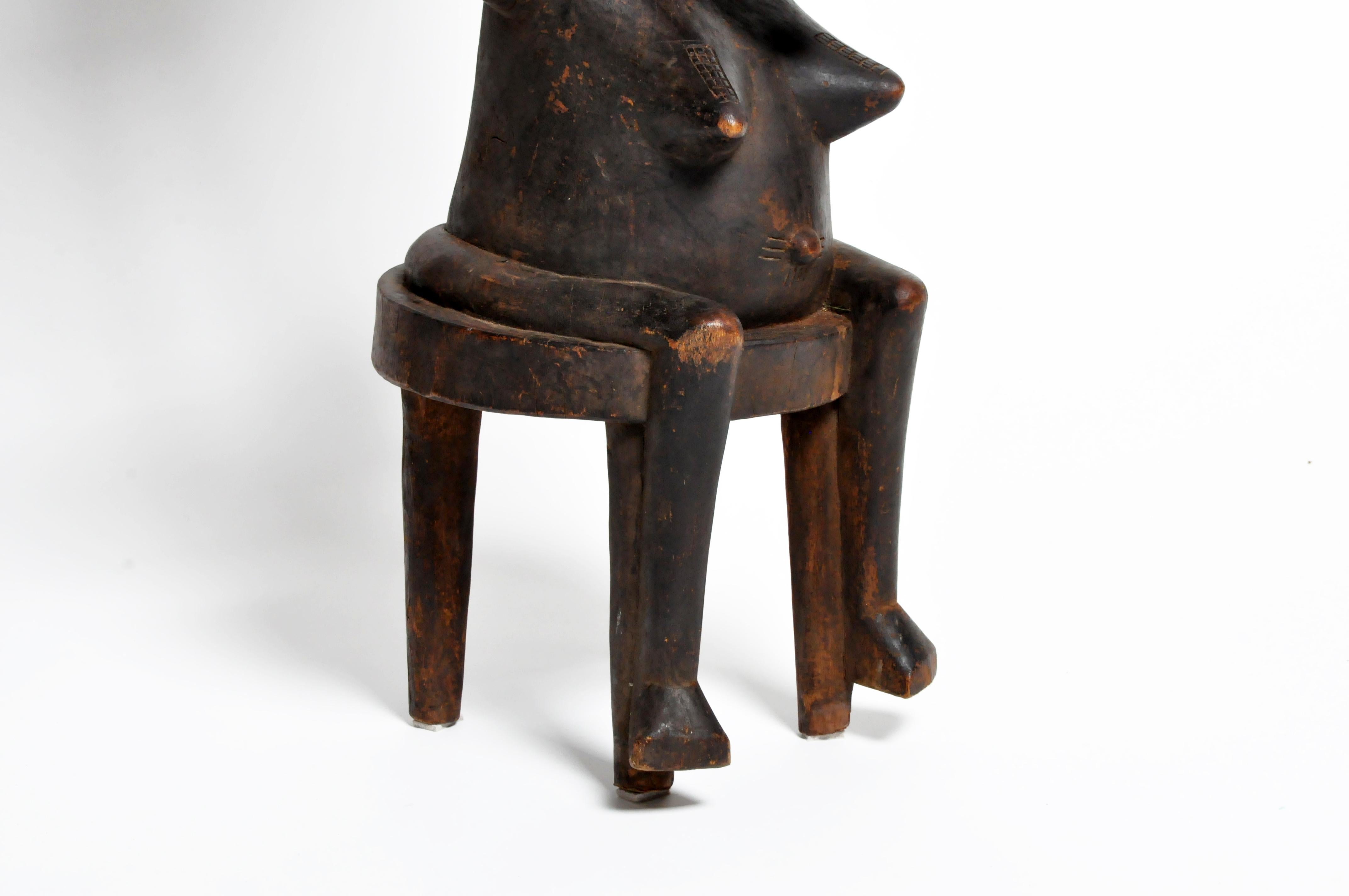 Small Yoruba Style Figure of a Woman Sculpture 8