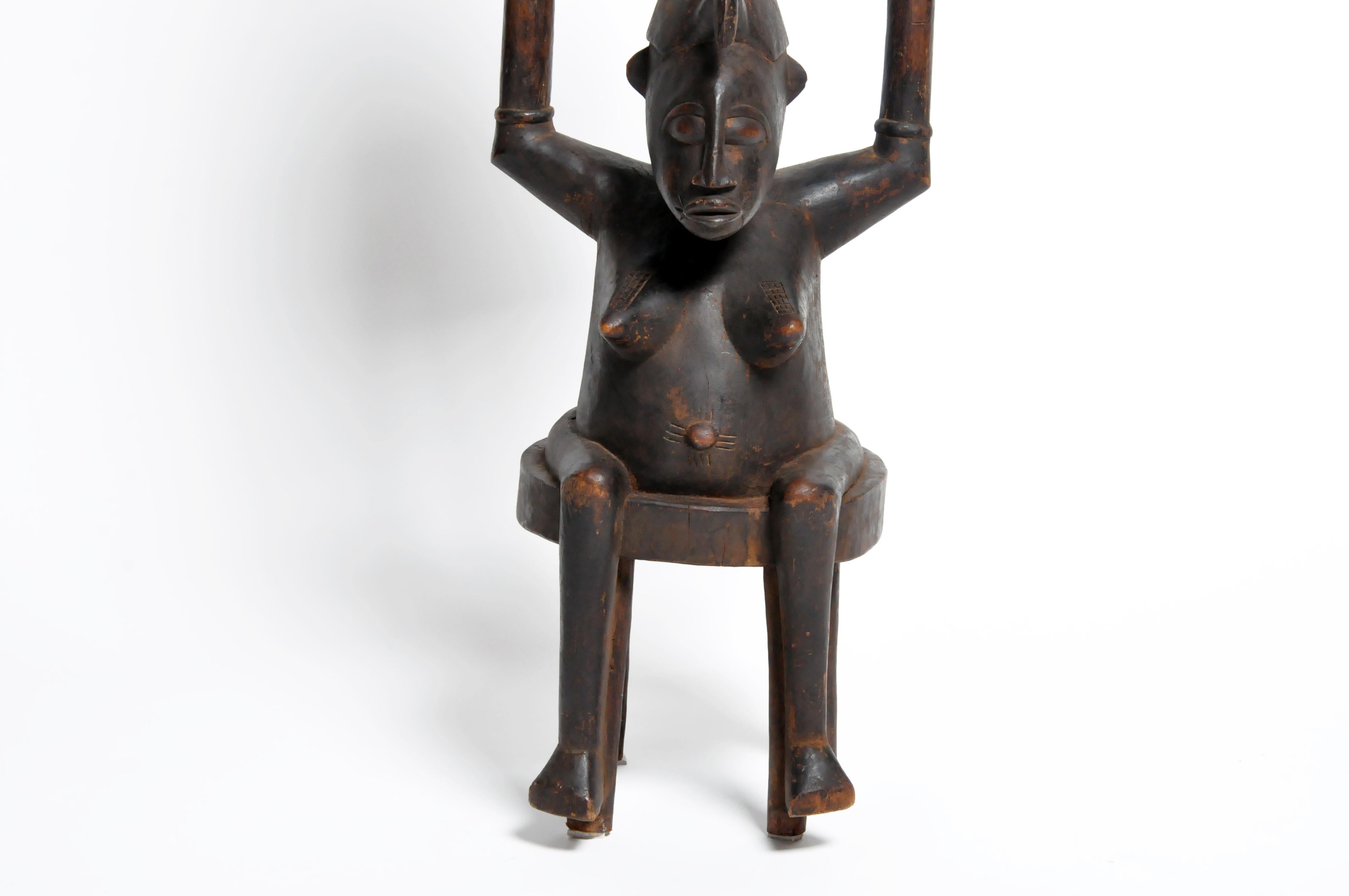 Small Yoruba Style Figure of a Woman Sculpture 2