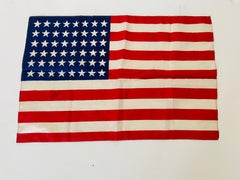 SmallbAntique American 48 Stars Flag