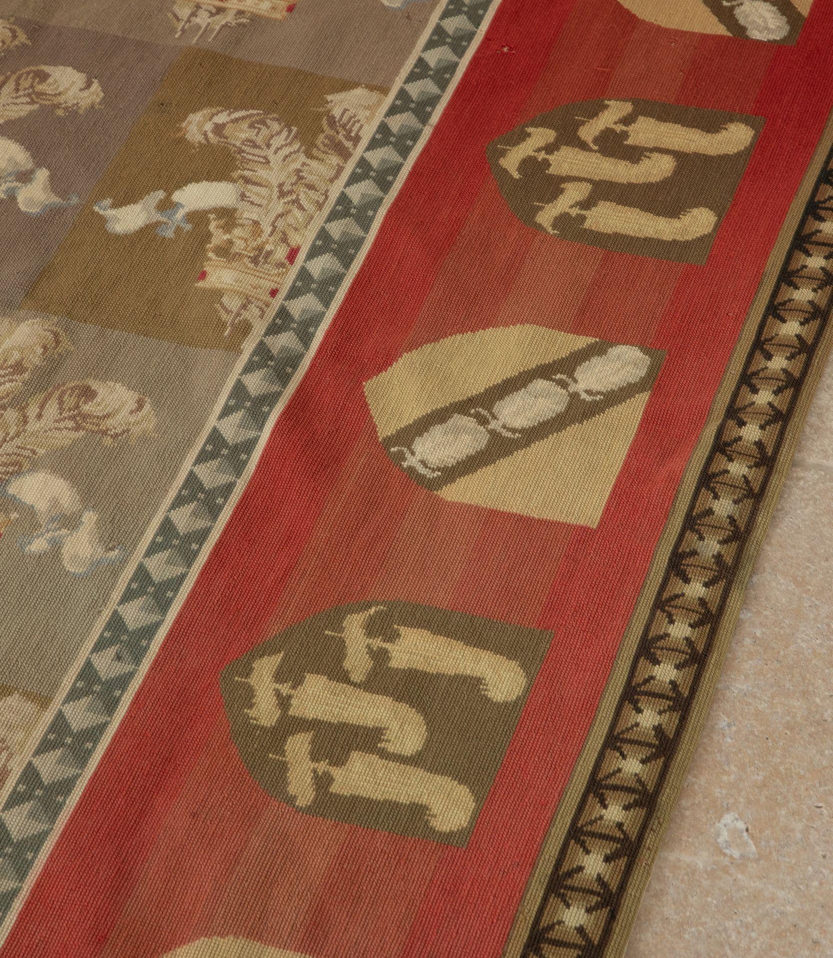 Tapisserie à l'aiguille Petit tapis à l'aiguille anglais du 19e siècle en vente