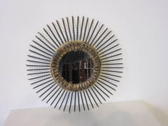 Smaller Curtis Jere Sun Wall Mirror