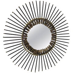 Smaller Curtis Jere Sun Wall Mirror