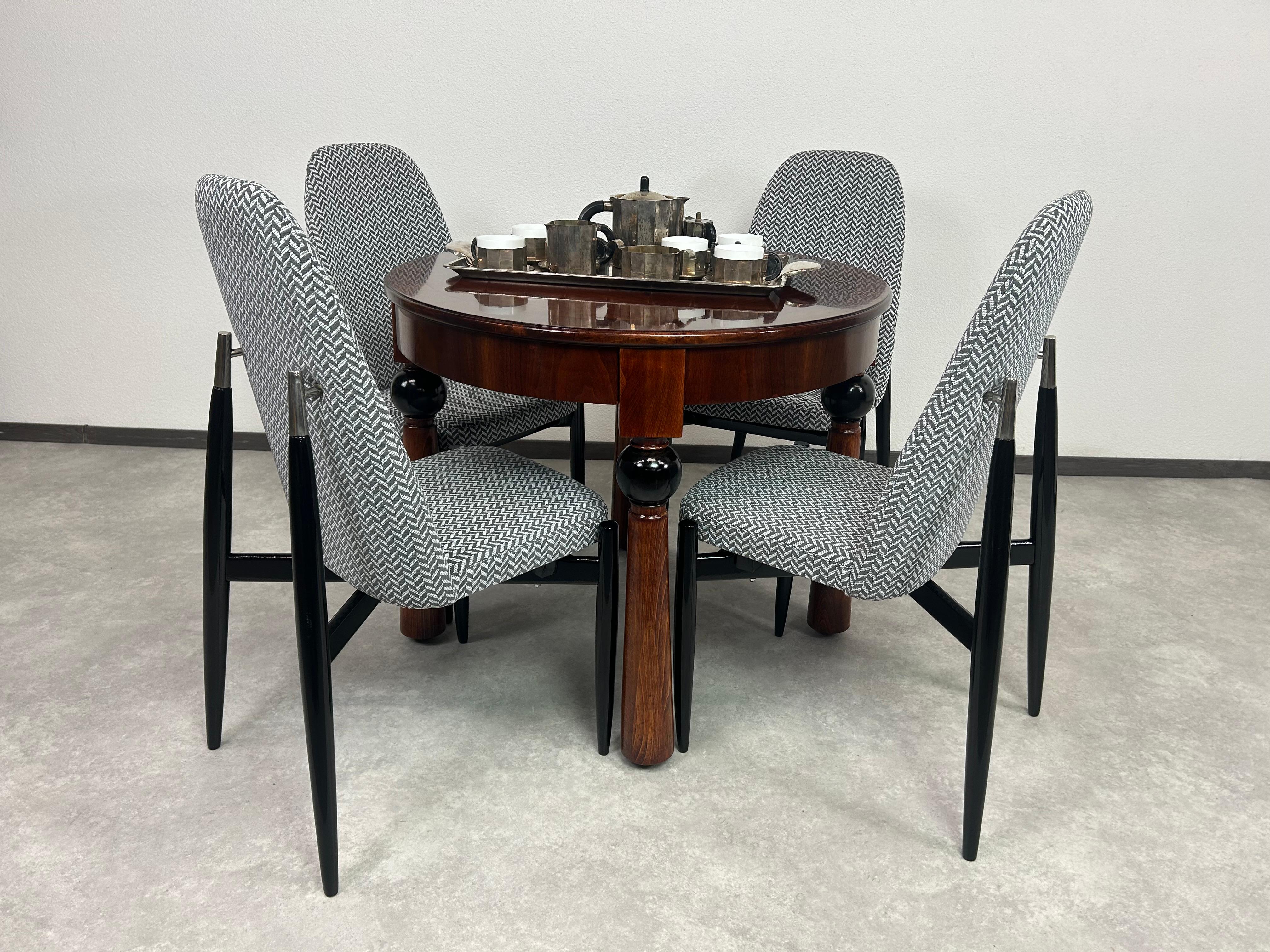 Art Deco Smaller dining table by Lajos Kozma For Sale