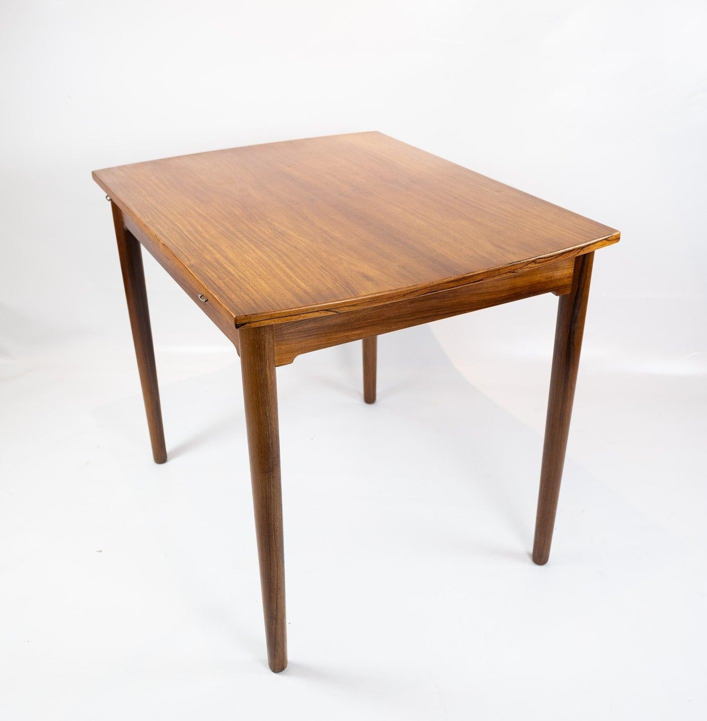 Smaller Dining Table in Rosewood with Extentions of Danish Design from the 1960s In Good Condition For Sale In Lejre, DK
