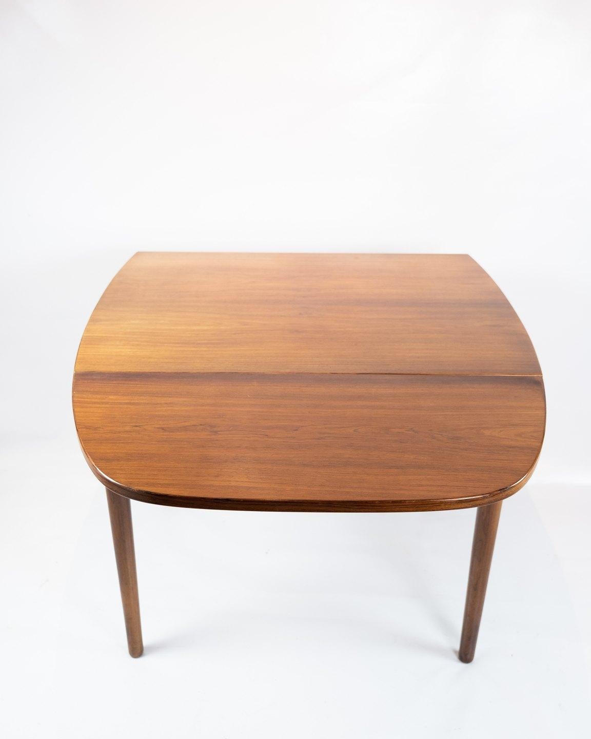 Mid-20th Century Smaller Dining Table in Rosewood with Extentions of Danish Design from the 1960s For Sale