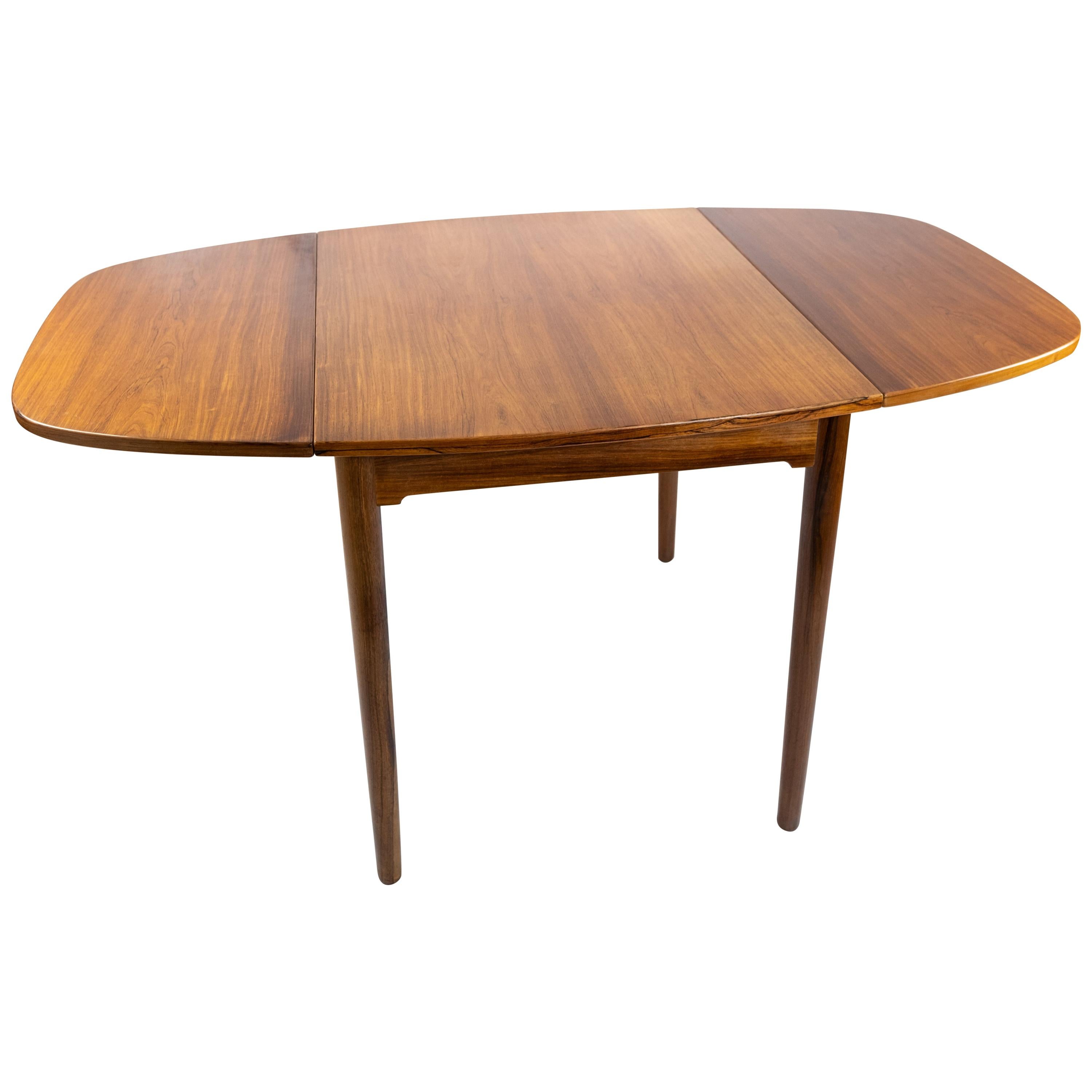 Smaller Dining Table in Rosewood with Extentions of Danish Design from the 1960s For Sale