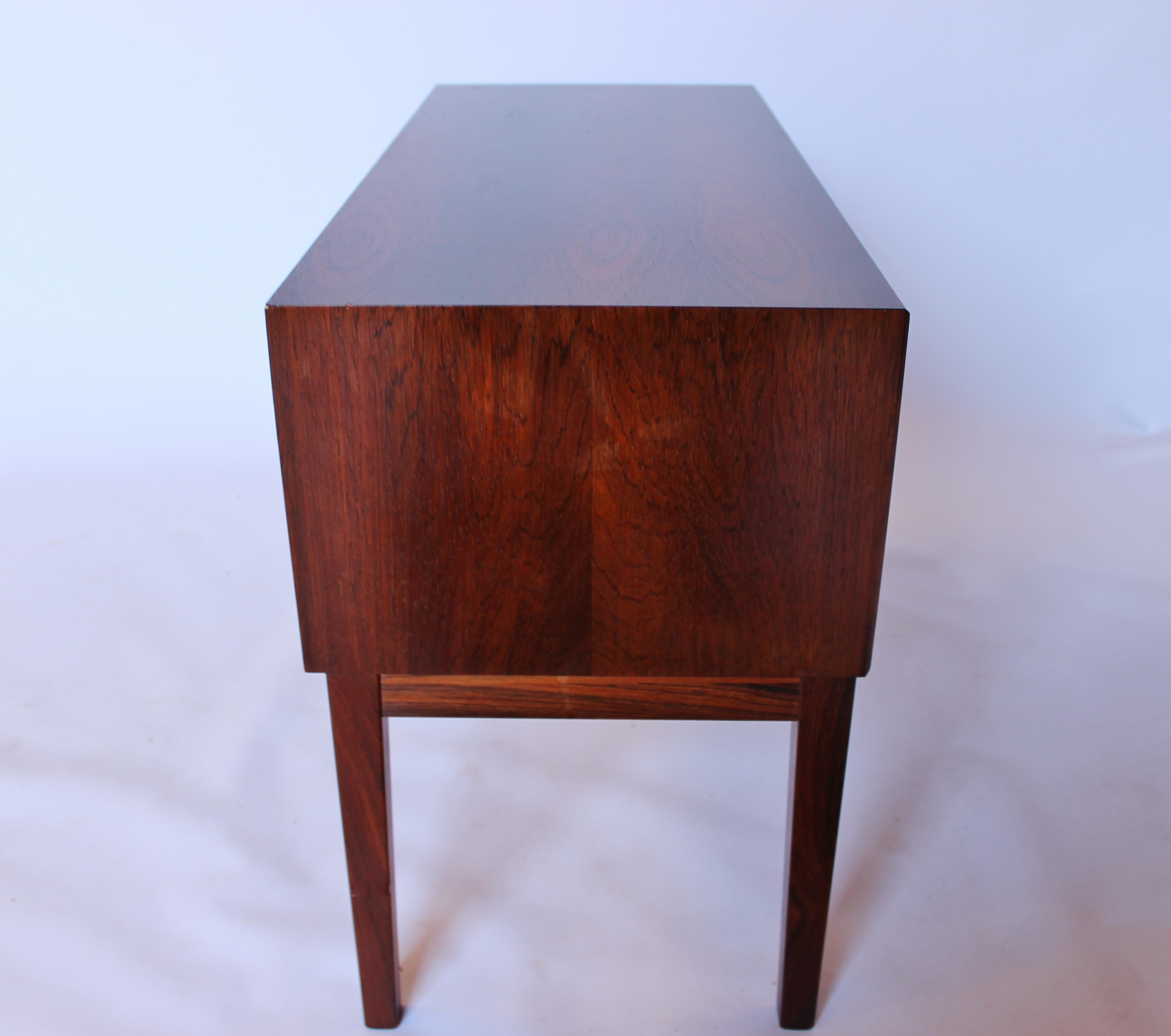 Scandinavian Modern Smaller Dresser with Two Drawers in Rosewood of Danish Design from the 1960s For Sale