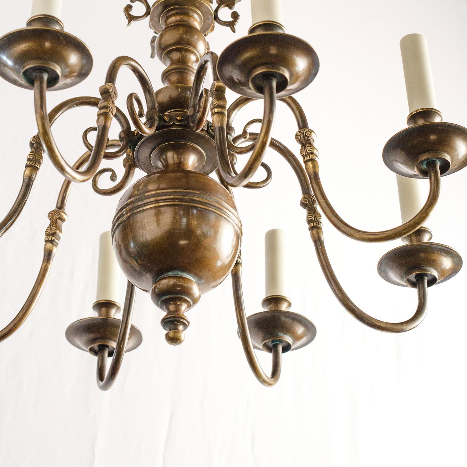 Smaller Scale Georgian Style Chandelier For Sale 2