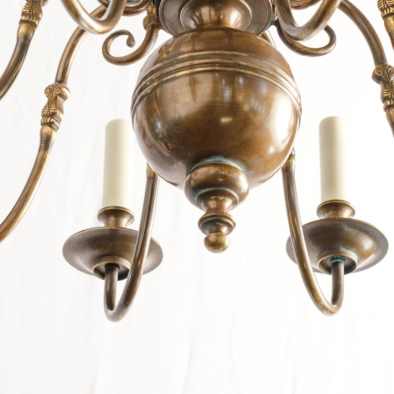 Baroque Smaller Scale Georgian Style Chandelier For Sale