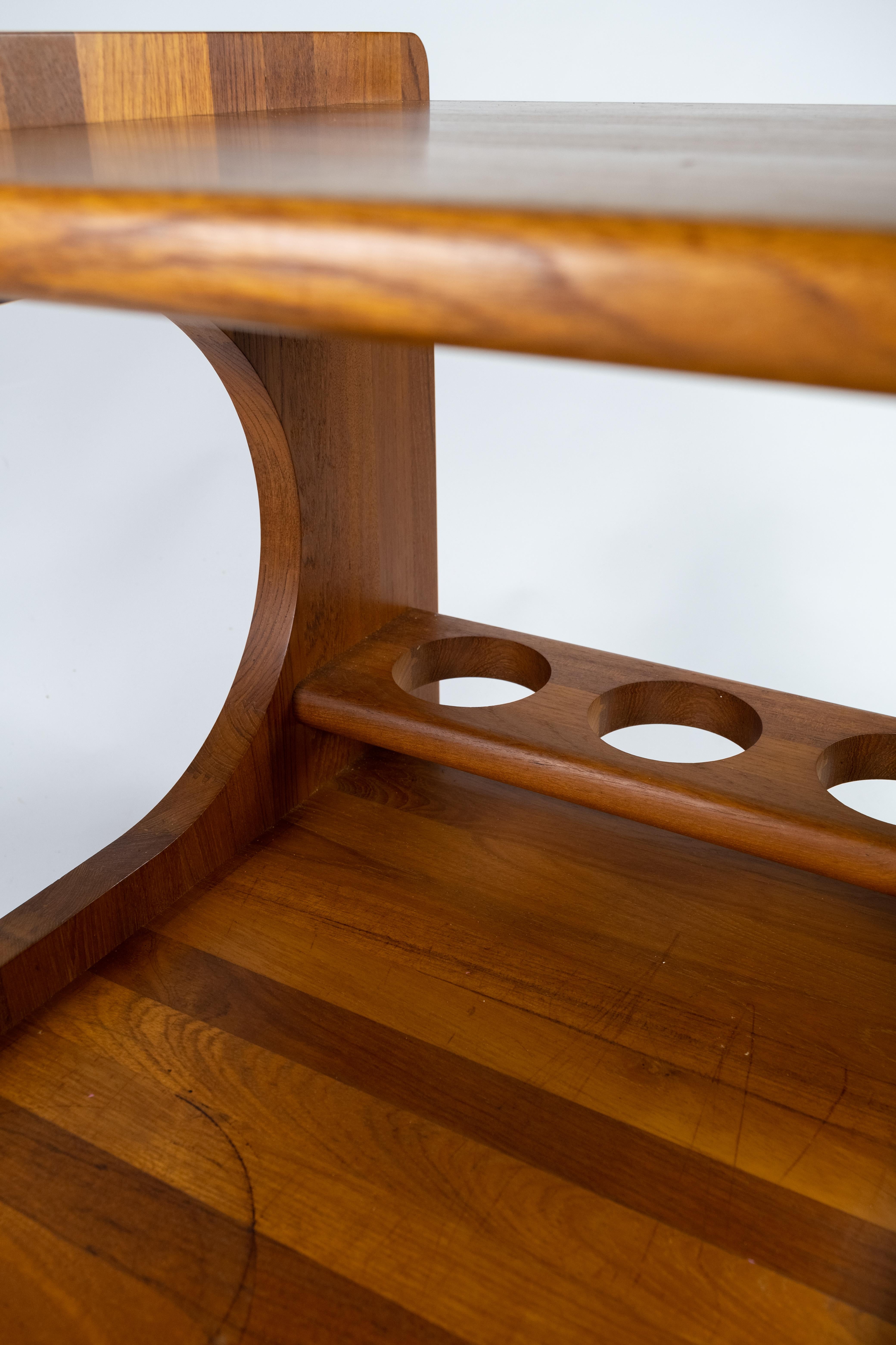 Smaller Tray Table or Bar Cart in Teak of Danish Design from the 1960s 1