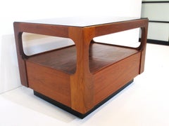 Smaller Walnut Danish Styled Coffee Table by Otmar