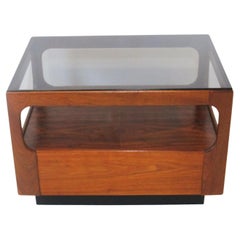 Smaller Walnut Danish Styled Coffee Table by Otmar