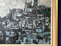 American Impressionist scene of  Beziers, South of France landscape town