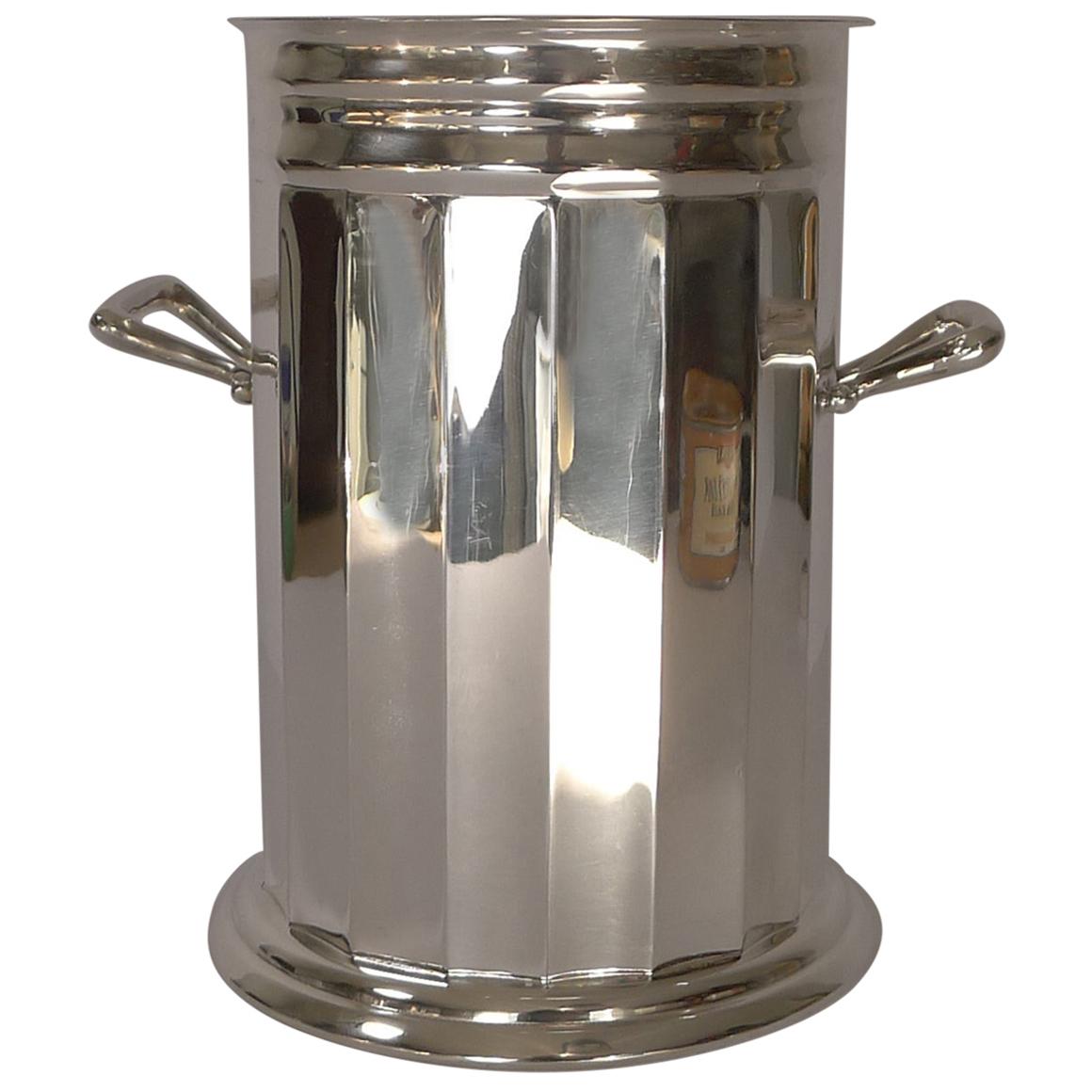 Smart Antique English Silver Plated Bottle Holder, circa 1912