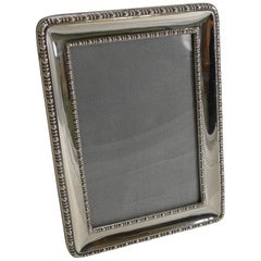 Smart Antique English Sterling Silver Photograph Frame, 1918