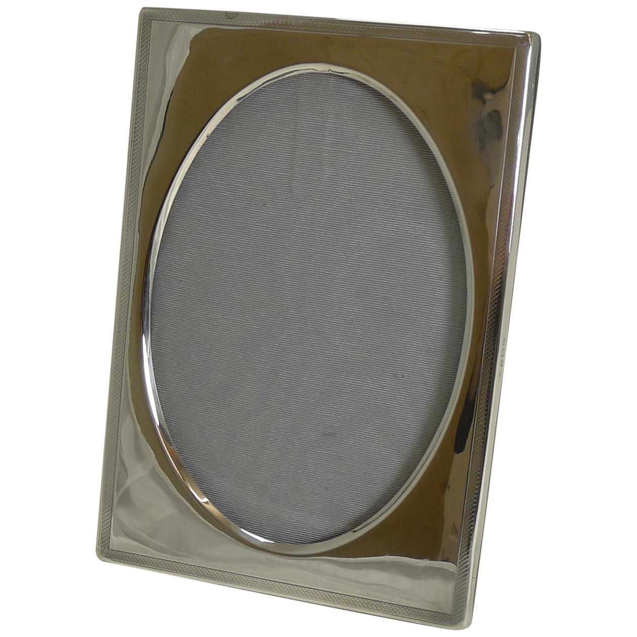 Smart Antique English Sterling Silver Photograph Frame, 1918