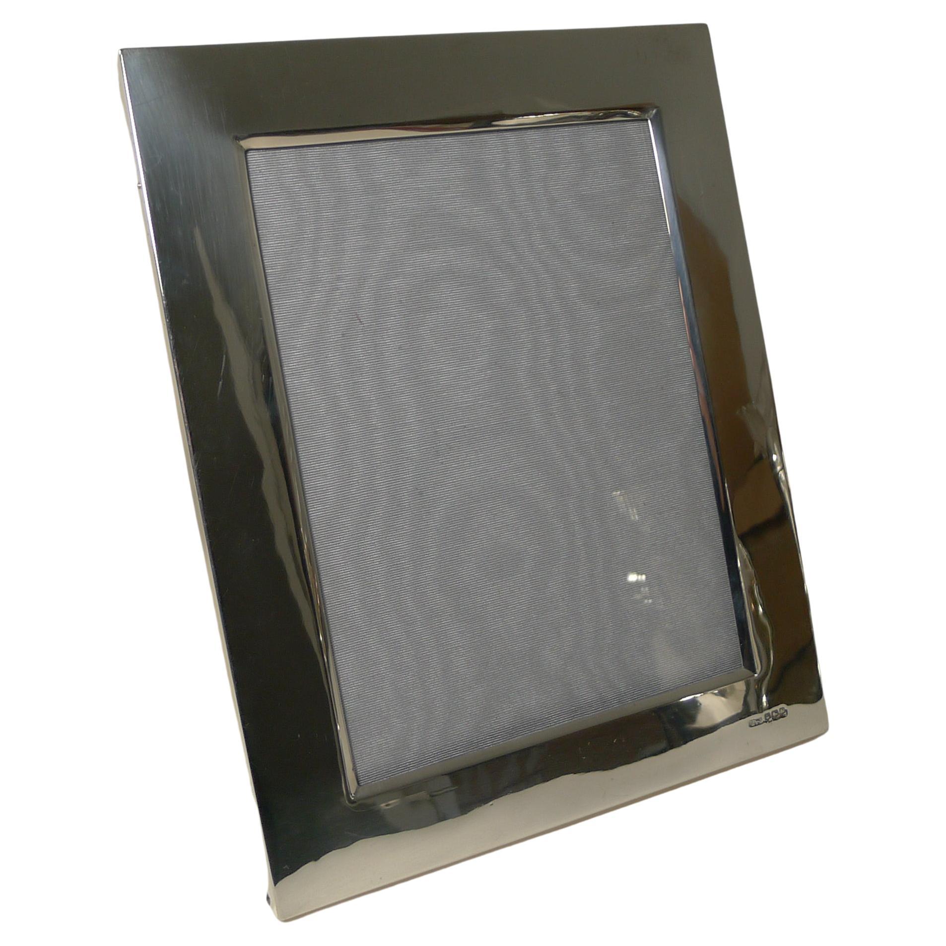 Smart Antique English Sterling Silver Picture Frame by James Dixon 
Sons